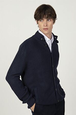 Tudors Yarım Balıkçı Yaka Fermuarlı Erkek Hırka