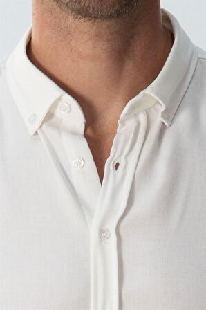 Tudors Slim Fit Kışlık Yün Viskon Düz Gömlek