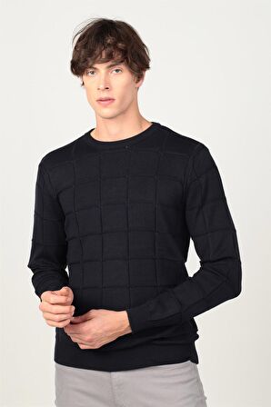 Tudors Slim Fit Dar Bisiklet Yaka Erkek Kazak