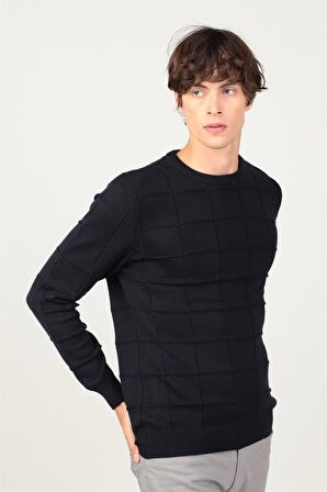 Tudors Slim Fit Dar Bisiklet Yaka Erkek Kazak