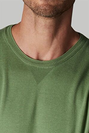 Slim Fit Dar Kesim Bisiklet Yaka Erkek Kazak