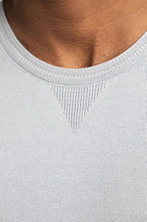 Tudors Slim Fit Dar Kesim Bisiklet Yaka Erkek Kazak