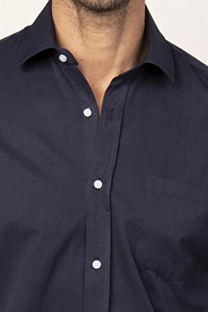 Tudors Klasik Fit Rahat Kesim Armürlü Erkek Gömlek