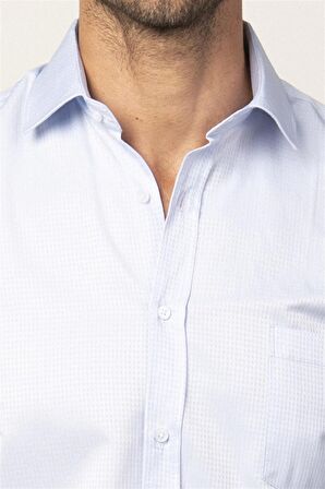 Tudors Klasik Fit Rahat Kesim Armürlü Erkek Gömlek