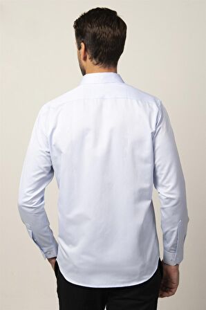 Tudors Klasik Fit Rahat Kesim Armürlü Erkek Gömlek