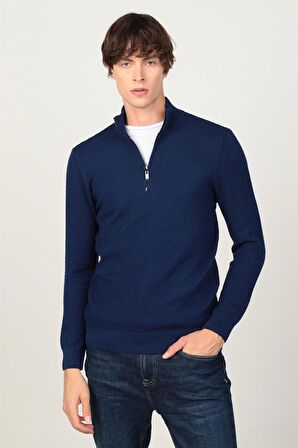 Tudors Slim Fit Dar Bisiklet Yaka Erkek Kazak