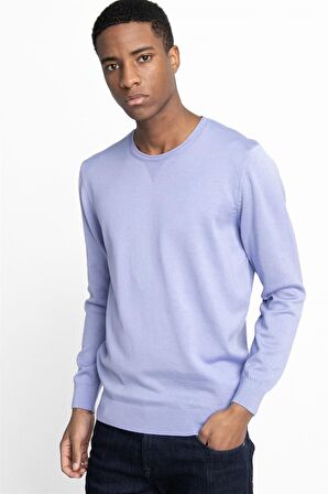 Tudors Slim Fit Dar Kesim Bisiklet Yaka Erkek Kazak