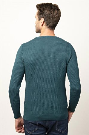 Tudors Slim Fit  Bisiklet Yaka Erkek Kazak KZ14009-Y2