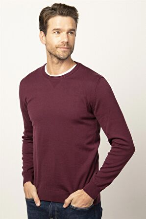 Tudors Slim Fit Dar Kesim Bisiklet Yaka Erkek Kazak