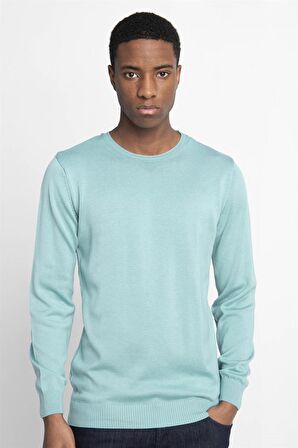 Tudors Slim Fit Dar Kesim Bisiklet Yaka Erkek Kazak - TUDORS