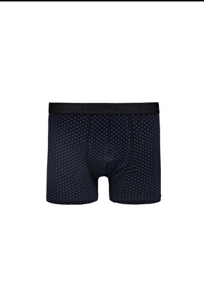Erkek 2'li Pamuk Likralı Esnek Kumaş Boxer