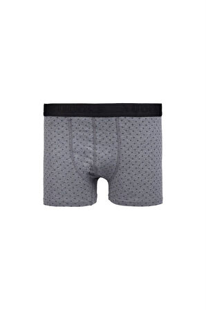 Erkek 2'li Pamuk Likralı Esnek Kumaş Boxer