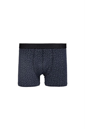 Erkek 2'li Pamuk Likralı Esnek Kumaş Boxer