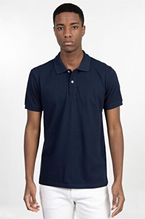 Slim Fit Düz Polo Yaka Erkek T-Shirt - TUDORS 