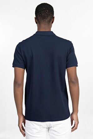Slim Fit Düz Polo Yaka Erkek T-Shirt - TUDORS 
