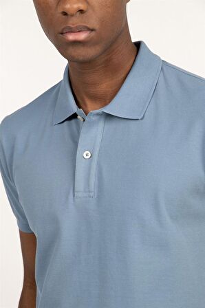 Slim Fit Düz Polo Yaka Erkek T-Shirt - TUDORS 