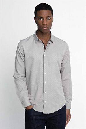 Tudors Slim Fit Uzun Kol Oxford Doku Armürlü Biyeli Erkek Gömlek