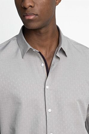 Tudors Slim Fit Uzun Kol Oxford Doku Armürlü Biyeli Erkek Gömlek