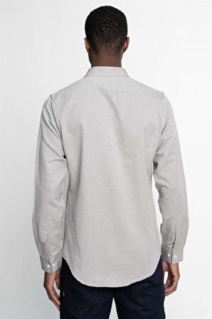 Tudors Slim Fit Uzun Kol Oxford Doku Armürlü Biyeli Erkek Gömlek