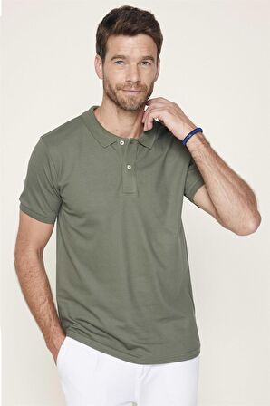 Slim Fit Düz Polo Yaka Erkek T-Shirt - TUDORS 