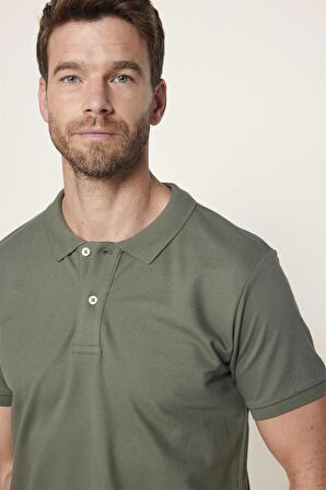 Slim Fit Düz Polo Yaka Erkek T-Shirt - TUDORS 