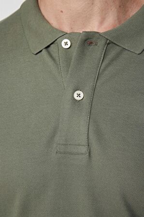 Slim Fit Düz Polo Yaka Erkek T-Shirt - TUDORS 
