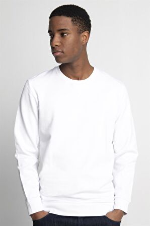 Tudors Pamuk Bisiklet Yaka Basıc Unisex Sweatshirt