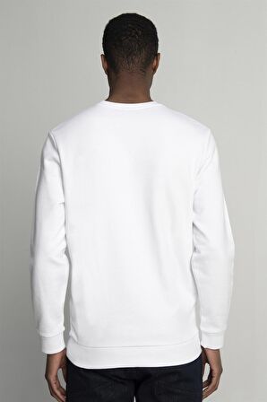 Tudors Pamuk Bisiklet Yaka Basıc Unisex Sweatshirt
