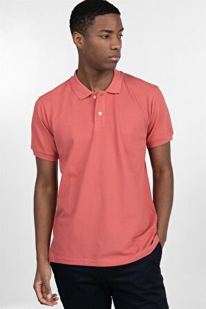Slim Fit Düz Polo Yaka Erkek T-Shirt - TUDORS
