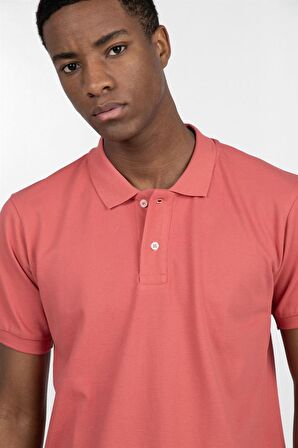 Slim Fit Düz Polo Yaka Erkek T-Shirt - TUDORS
