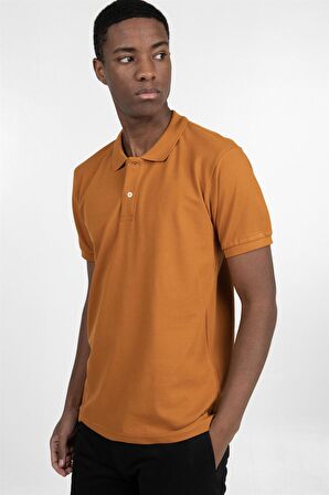 Tudors Slim Fit Düz Polo Yaka Erkek T-Shirt