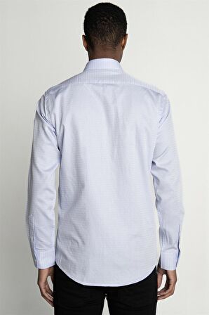 Modern Fit %100 Cotton Armürlü Premium Seri Erkek Gömlek