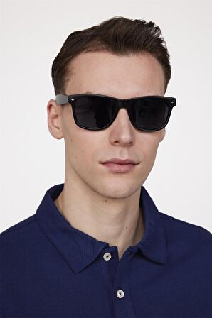 Tudors Slim Fit Desenli Polo Yaka Erkek Lacivert Tişört