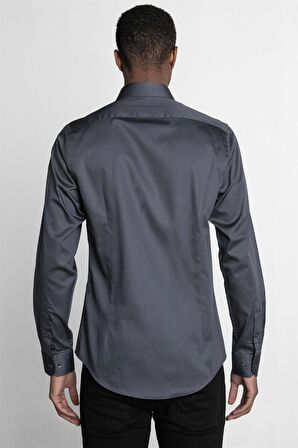Tudors Slim Fit Koton Saten Premium Seri Erkek Gömlek