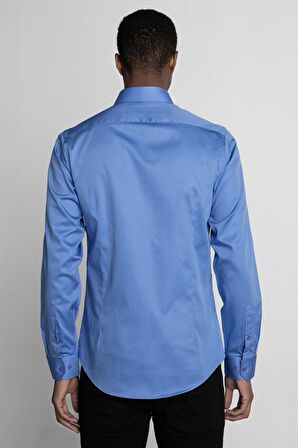 Tudors Slim Fit Koton Saten Premium Seri Erkek Gömlek
