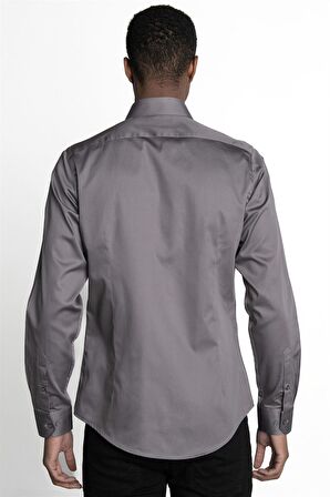 Tudors Slim Fit Koton Saten Premium Seri Erkek Gömlek