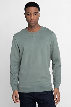 Tudors Pamuk Bisiklet Yaka Basıc Unisex Sweatshirt