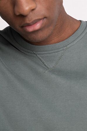 Tudors Pamuk Bisiklet Yaka Basıc Unisex Sweatshirt