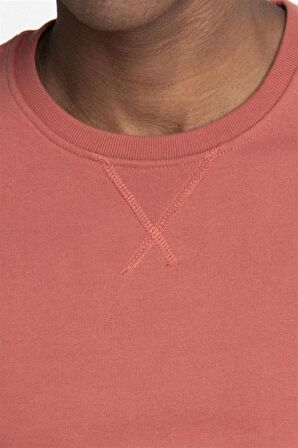 Pamuk Bisiklet Yaka Basıc Unisex Sweatshirt - TUDORS