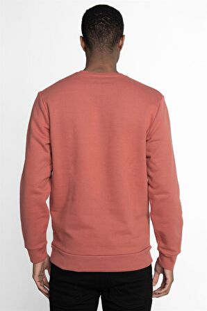 Pamuk Bisiklet Yaka Basıc Unisex Sweatshirt - TUDORS