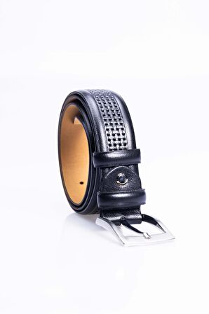 Hakiki Deri Siyah Erkek Kemer