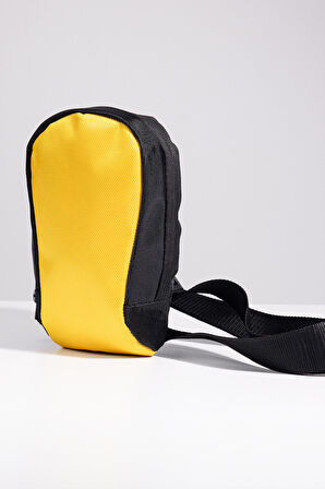 Unisex Ayarlanabilir Çapraz Askılı Sarı Omuz Çantası