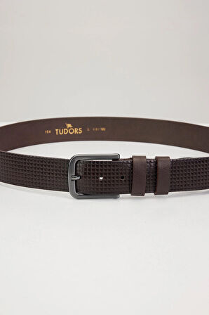 Erkek %100 Hakiki Deri 4 cm Spor Kahverengi Kemer