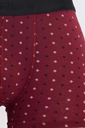 Erkek 2'li Pamuklu Likralı Esnek Kumaş Boxer