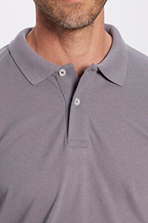 Erkek Slim Fit Dar Kesim Pamuklu Yumuşak Dokulu Serin Tutan Kumaş Düz Pike Polo Yaka Tişört