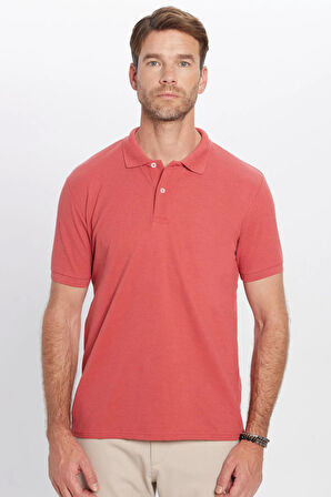 Erkek Slim Fit Dar Kesim Pamuklu Yumuşak Dokulu Serin Tutan Kumaş Düz Pike Polo Yaka Tişört