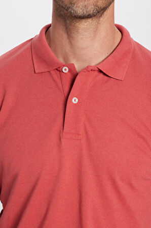 Erkek Slim Fit Dar Kesim Pamuklu Yumuşak Dokulu Serin Tutan Kumaş Düz Pike Polo Yaka Tişört
