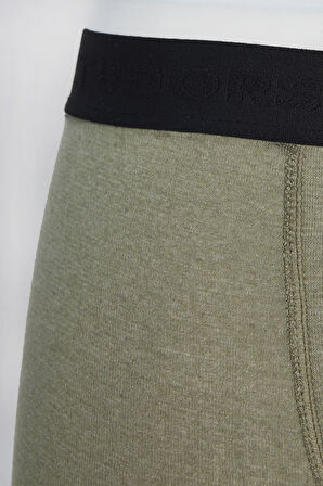 Erkek 2'li Pamuklu Likralı Esnek Kumaş Boxer