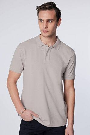 Erkek 5'li Paket Siyah-Gri-Beyaz-Haki-Bordo Slim Fit Dar Kesim Pamuklu Düz Pike Polo Yaka Tişört