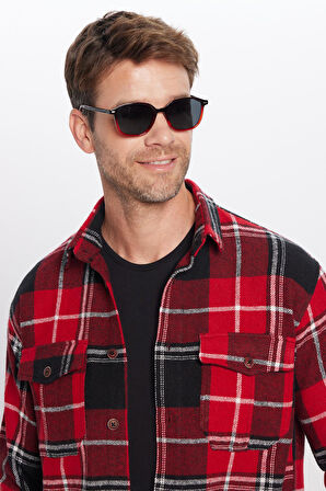 Erkek Relax Fit Rahat Kesim Oduncu Çift Cep Düğmeli Kareli Kışlık Gömlek